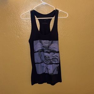 Rolling blunt tank top